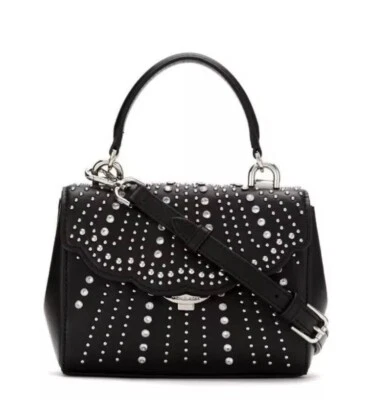 Bandolera/bolso de hombro Michael Kors 32H8SF5C1U Ava extra pequeño con tachuelas en negro Foto 1 de 4