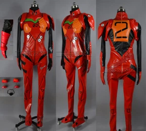 NEON GENESIS EVANGELION EVA Asuka Langley Cosplay Costume Sexy Bodysuit Plugsuit - Picture 1 of 4