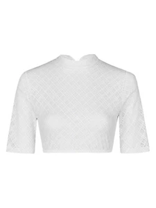 Nina von C. Selina 48 461 328 0 Dirndlbluse halbarm weiss, champagner, schwarz - Bild 1 von 5