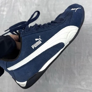 Puma Speedcat VTG Y2K OG Navy Suede Driving Shoes Sneaker Size Men 5; Women 6.5 - Foto 1 di 10