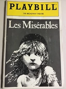 LES MISERABLES PLAYBILL OBC Colm Wilkinson 1987 - Picture 1 of 5