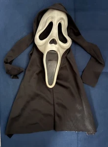 Vintage 1990s Scream Ghostface Mask Easter Unlimited Fun World Div. Halloween - Picture 1 of 5