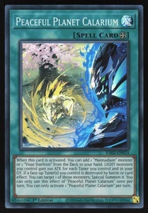 Peaceful Planet Calarium - RA02-EN074 - Super Rare - 1st Edition Yugioh - Picture 1 of 1
