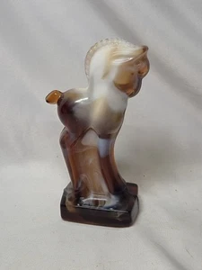 Vintage Caramel SLAG IMPERIAL GLASS IG Standing Colt !!! - Picture 1 of 4