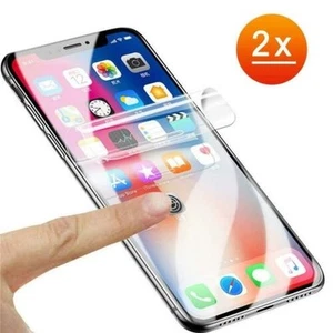 2X TPU Protector De Pantalla Full Cover 3D 5D Cristal Claro Sin Bisel Claro - Imagen 1 de 39