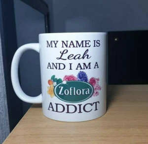 Personalisierte Tasse Zoflora Süchtig Muttertagsgeschenk lustig Mama Weihnachtsgeschenk - Bild 1 von 2