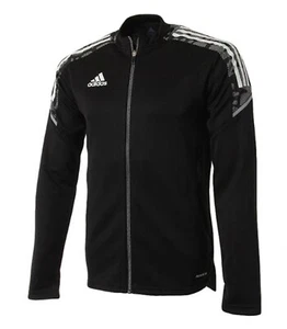 Adidas Youth Condivo 21 Jacket Shirt Black Run Training GYM Top Jersey GH7139 - Picture 1 of 4