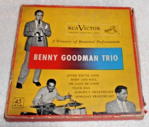 Benny Goodman Trio, 3, 45 Records, Tiger Rag, After You've Gone, Body & Soul.... - Picture 1 of 2
