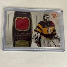 2010-11 Panini Dominion Miikka Kiprusoff Game-Worn Jersey 55/99 Flames