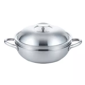 Chef One Metal 316TI 5 Layers stainless steel Nonstick Party Wok With Lid 11" - Bild 1 von 8