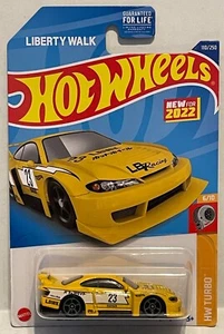 HW LB SUPER SILHOUETTE NISSAN SILVIA (S15) HW TURBO SERIES 6/10 YELLOW K-CASE - Picture 1 of 6