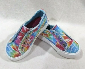 Blowfish Toddler Girl's Play-T Hippie Tie Dye Multi Canvas Sneakers-Size 7 NWOB - Picture 1 of 7