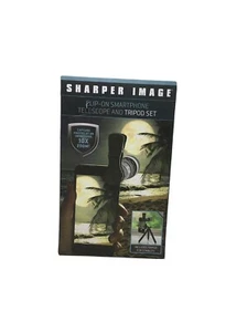 Sharper Image Clip On Smartphone Cell Phone Telescope And Tripod Set New - Picture 1 of 9