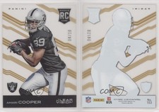 2015 Clear Vision Variation Gold /10 Amari Cooper (Ball in Both Hands) Rookie RC