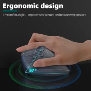Multi-Device Vertical Ergonomic Mouse With Function Adjustment Rechargeable 2.4G - Picture 1 of 6