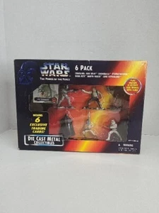 Star Wars Power of the Force 6 Pack Die Cast Metal Collectibles w/Trading Cards - Picture 1 of 5