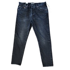 AE77 The Slim Black Selvedge Denim Jeans 31 x 30 NWT American Eagle