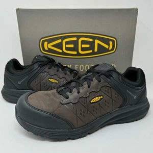 KEEN Mens Vista Energy+ ESD Carbon Fiber Toe Leather Industrial Brown Shoes $145 - Picture 1 of 16