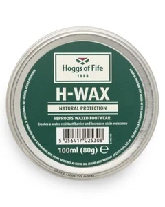 Hoggs Of Fife H-WAX Protección Natural Cera Impermeable para Zapatos Botas - Imagen 1 de 1