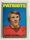 1972 Topps Football Randy Vataha RC #158 Patriots NFL Rookie Card. rookie card picture