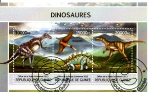 Bloc timbres thematique " Animaux Prehistoriques 24 " - Picture 1 of 1
