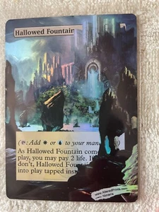 Hallowed Fountain, alt. art,, foil - Picture 1 of 5