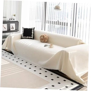 Durable Couch Cover Blanket, Sofa Cover 2pc/35"x 35"/Rectangular Beige - Picture 1 of 8