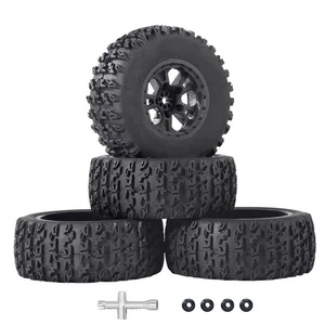 12mm Hex RC Wheels and Tires 4PCS 1/10 Scale RC Short Course Truck Tires for ... - Picture 1 of 6