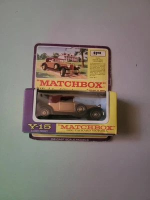 Matchbox Modelos de Antaño Y-15 1930 Packard Victoria en Tarjeta Blister con Caja Foto 1 de 4