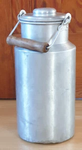 3,5 Liter Alu Milchkanne mit Deckel Vintage Alt DDR - Bild 1 von 4