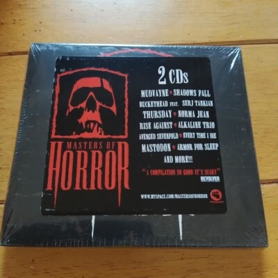 Masters Of Horror (CD , 2 Disc Set) [NEW SEALED] Heavy Metal Hype Sticker - Image 1 of 4