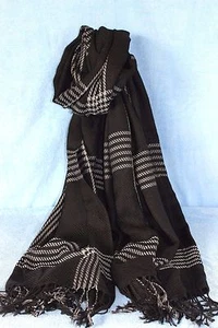 New Womens Winter Warm Fashion Black Long Pashmina Shawl Wrap Scarf - Picture 1 of 3