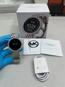 Michael Kors Gen 5E Darci Pavé Two-Tone Smartwatch DW11M2 MKT5129V - USED GOOD - Picture 1 of 10