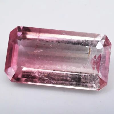 5.85 克拉天然双色碧玺辐射 GTL 认证未经处理稀有宝石 — 第 1/4 张图片