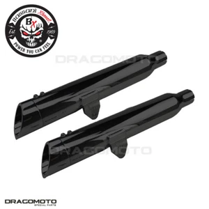 INDIAN SCOUT 60 ABS Bobber Sixty 2021-2022 Scarico BASSANI Nero 82S7BSB - Picture 1 of 4