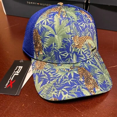 RLX Ralph Lauren 男式多色 Dillards 动物印花卡车司机帽 L/XL 码 — 第 1/4 张图片