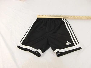 Children Youth Boy's Adidas Black White 3 Stripe Basketball Shorts Workout 30362 - Picture 1 of 11