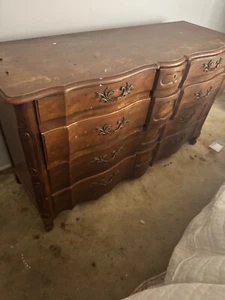 Refinished Cherry And Brass Dresser By John Widdicomb Mid Century Modern - Picture 1 of 3