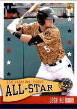 2017 Carolina League All-Stars Choice #38 Josh Altmann Lockport Allinois IL Card
