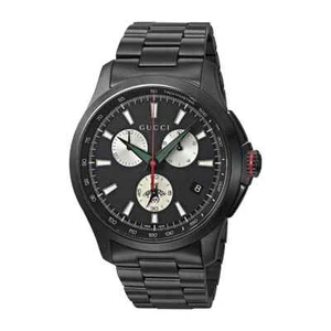 Gucci G-Timeless Men's Black Dial Stainless Steel Watch - YA126268 ($1470 MSRP) - Picture 1 of 11