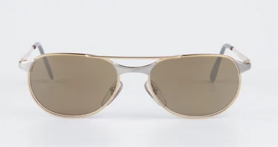 Gafas de sol personalizadas doradas plateadas Vuarnet 042 gafas vintage marrón Foto 1 de 4