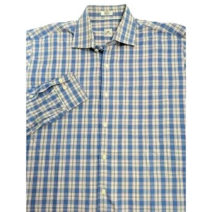 Peter Millar Cotton Button Down Shirt Sz L EUC - Picture 1 of 5