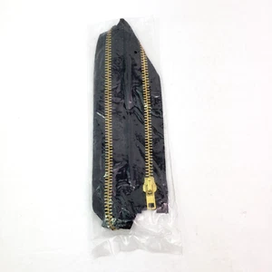 YaHoGa #10 30 pulgadas de latón negro para coser a mano derecha cremallera pesada - Imagen 1 de 3