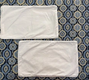 2 Pottery Barn beige Canvas mit Paspeln Lendenkissenbezug Kissenbezüge 22”x13” Reißverschluss - Bild 1 von 5