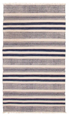 Traditional Vintage Hand Woven Carpet 4'10" x 8'2" Wool Kilim Area Rug - Image 1 of 4