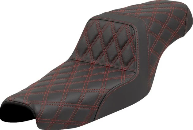 Saddlemen Step-Up LS Seat Red Stitch #807-11-17504 Harley Davidson Sportster - Image 1 of 1