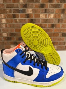 Mujer Nike Dunk High Blanco/Azul Corredor/Verde Atómico/Negro Talla 9 - Imagen 1 de 9