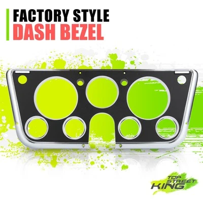 Black/Chrome Dash Gauge Cluster Bezel for Chevrolet Suburban GMC C1500 67-73 Foto 1 de 4