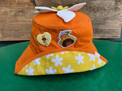 Strawberry Shortcake Orange Blossom Bucket Hat with Button Bioworld Hot Topic - Image 1 of 4