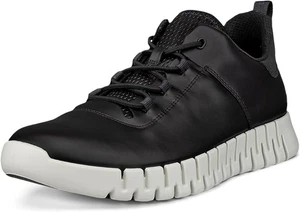 Scarpe ECCO Gruuv uomo sneakers stringate comode in pelle nera TAGLIA 10-10,5 - Foto 1 di 7